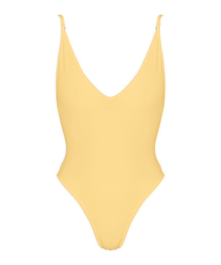 BSWS-S84 Binded Plunge Neck One Piece