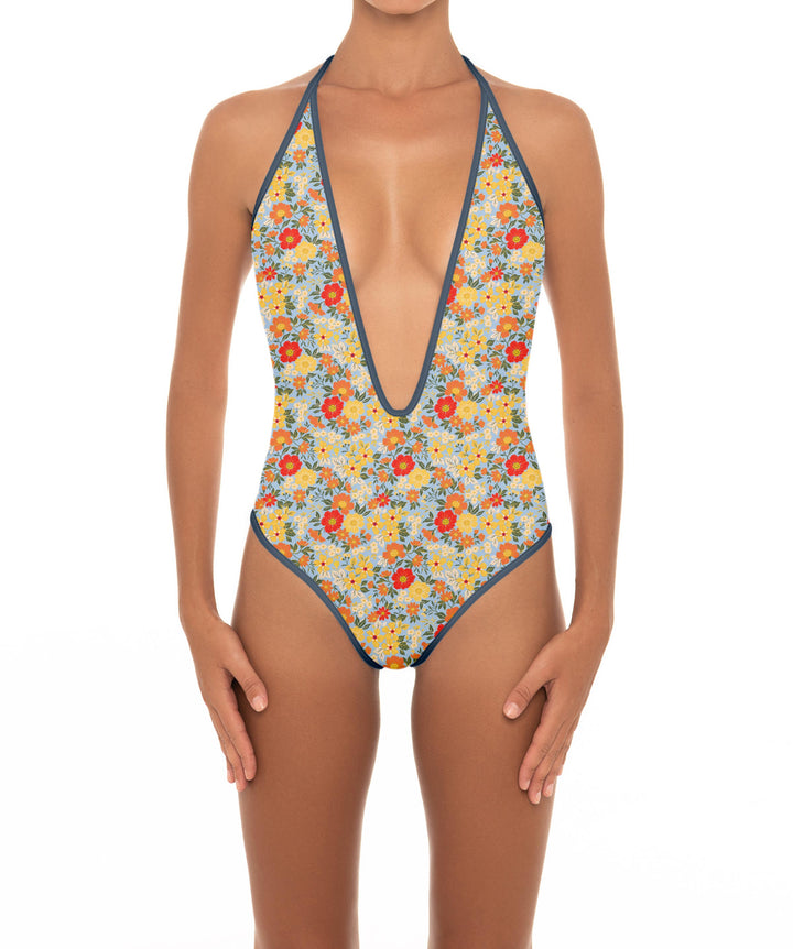 BSWS-S88 Deep Plunge Binded One Piece