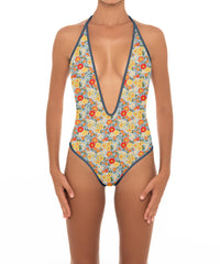 BSWS-S88 Deep Plunge Binded One Piece