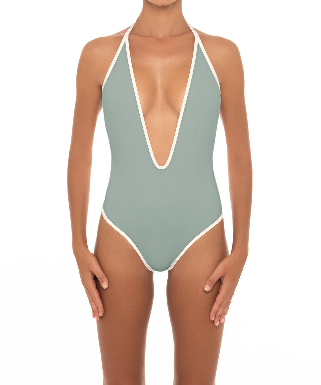 BSWS-S88 Deep Plunge Binded One Piece