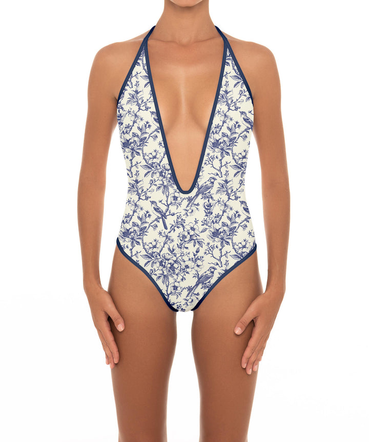 BSWS-S88 Deep Plunge Binded One Piece
