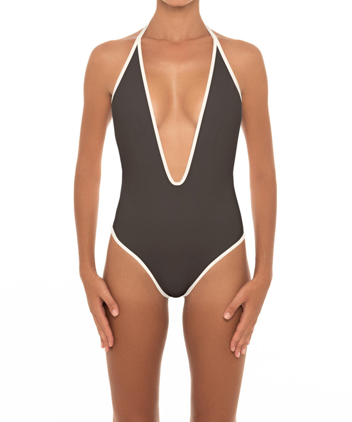 BSWS-S88 Deep Plunge Binded One Piece