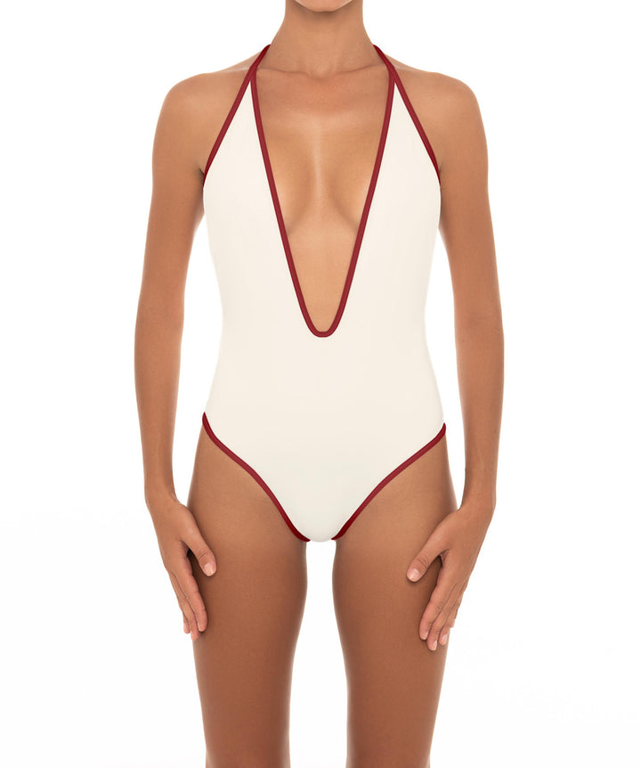 BSWS-S88 Deep Plunge Binded One Piece