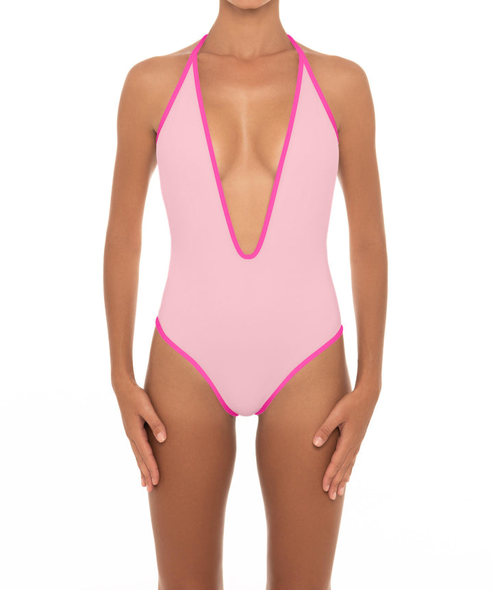BSWS-S88 Deep Plunge Binded One Piece