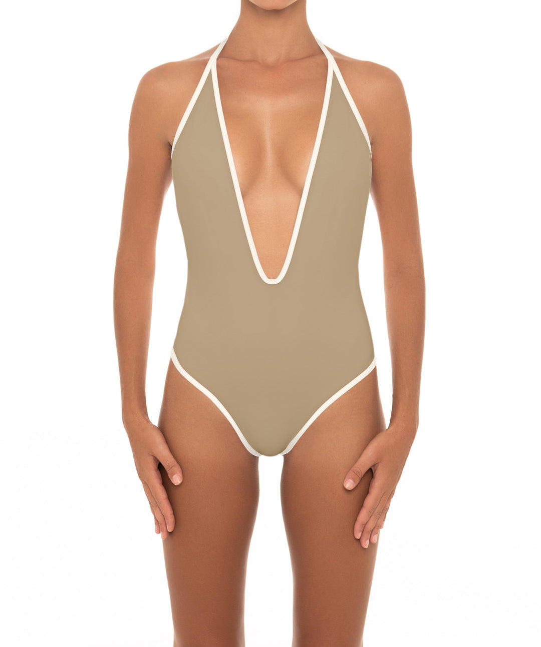 BSWS-S88 Deep Plunge Binded One Piece