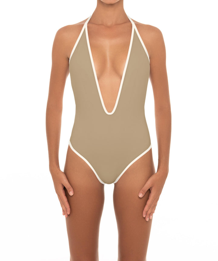 BSWS-S88 Deep Plunge Binded One Piece
