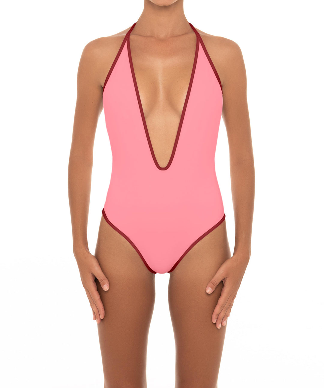 BSWS-S88 Deep Plunge Binded One Piece