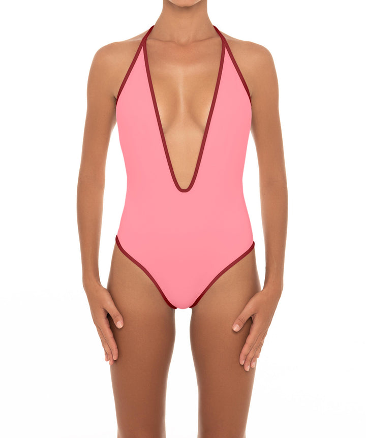 BSWS-S88 Deep Plunge Binded One Piece