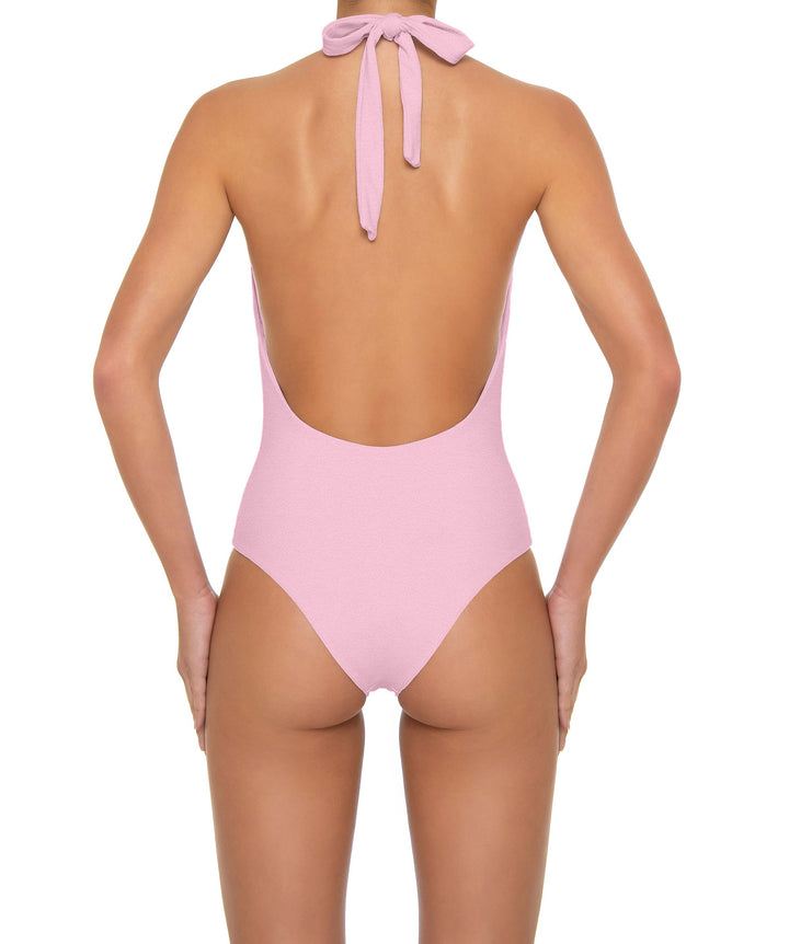 BSWS-S89 Deep Plunge Ring Halter One Piece