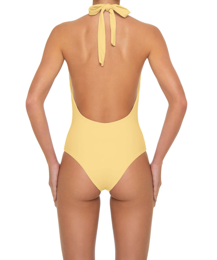 BSWS-S89 Deep Plunge Ring Halter One Piece