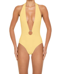 BSWS-S89 Deep Plunge Ring Halter One Piece