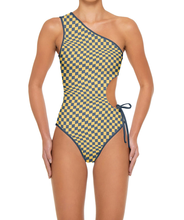 BSWS-S94 Ruched Side One Piece