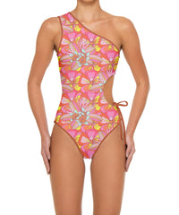 BSWS-S94 Ruched Side One Piece