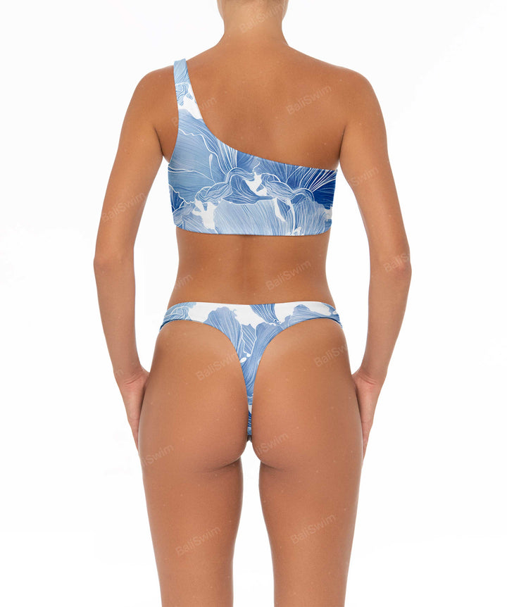 BSWS-T05 Corsage One Shoulder Bikini Top
