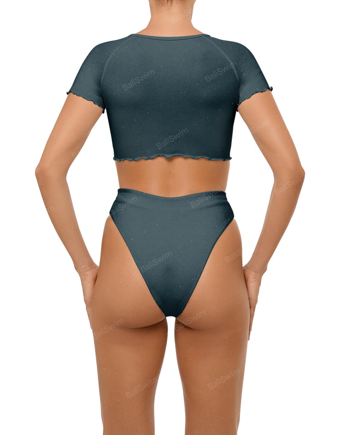 BSWS-B101 Overlapped Brief Bikini Bottom