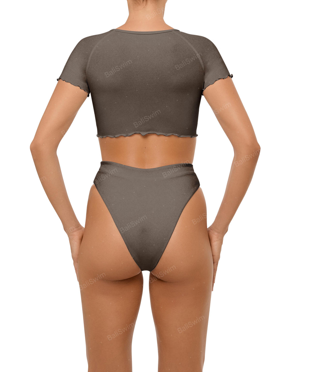 BSWS-B101 Overlapped Brief Bikini Bottom
