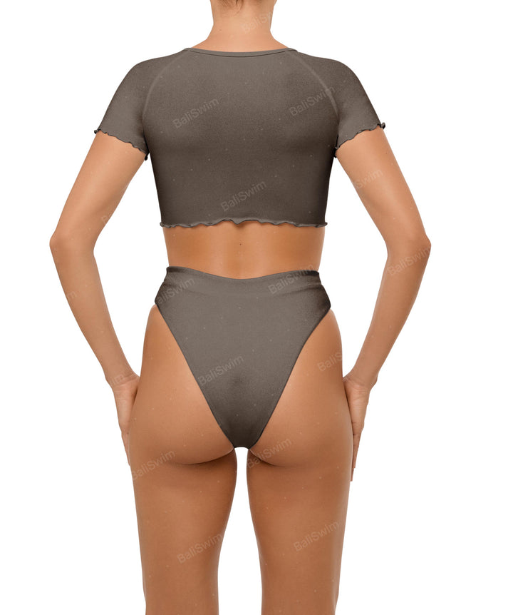 BSWS-B101 Overlapped Brief Bikini Bottom