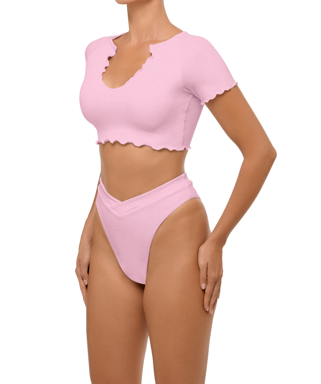 BSWS-B101 Overlapped Brief Bikini Bottom