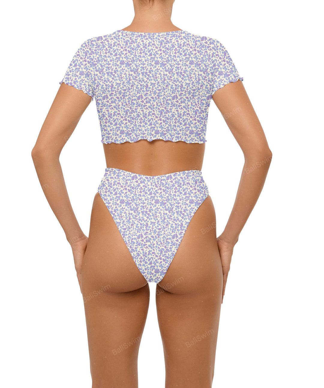 BSWS-T101 V-neck Cropped Tankini