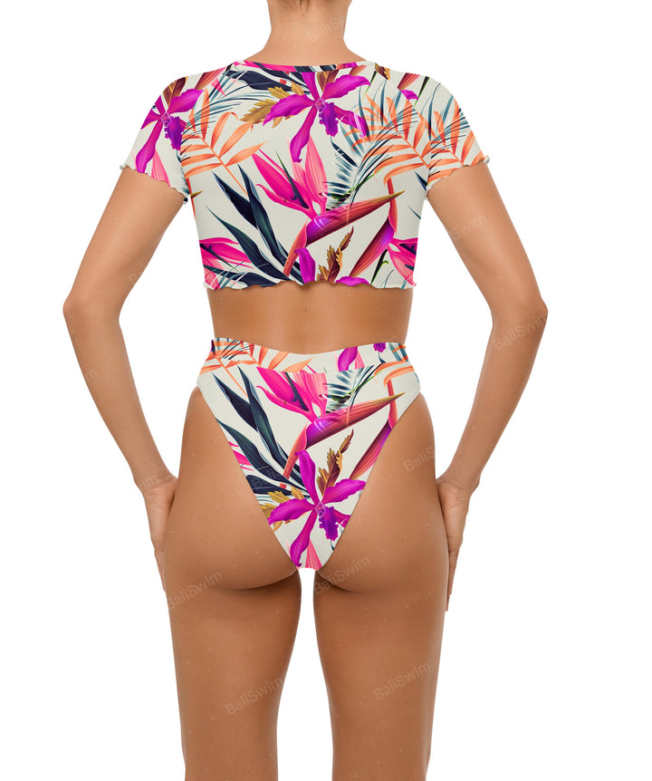 BSWS-B101 Overlapped Brief Bikini Bottom