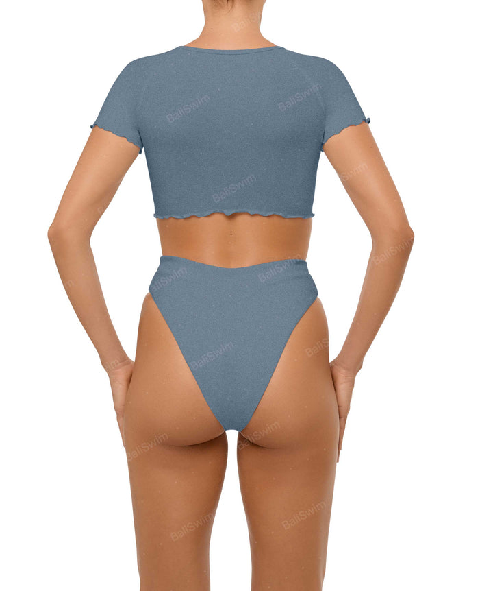 BSWS-B101 Overlapped Brief Bikini Bottom