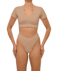 BSWS-B101 V-Front Cross-Over Bikini Bottom