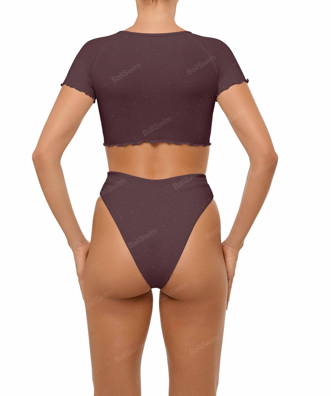 BSWS-T101 V-neck Cropped Tankini