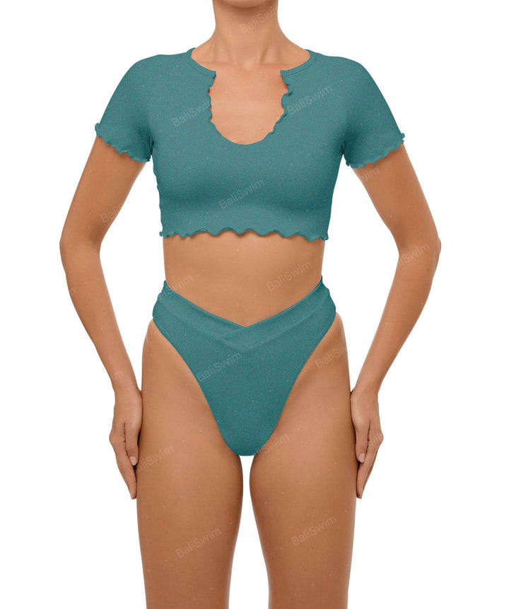 BSWS-B101 V-Front Cross-Over Bikini Bottom