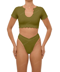 BSWS-B101 V-Front Cross-Over Bikini Bottom