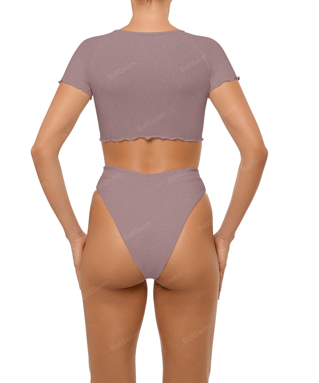 BSWS-T101 V-neck Cropped Tankini