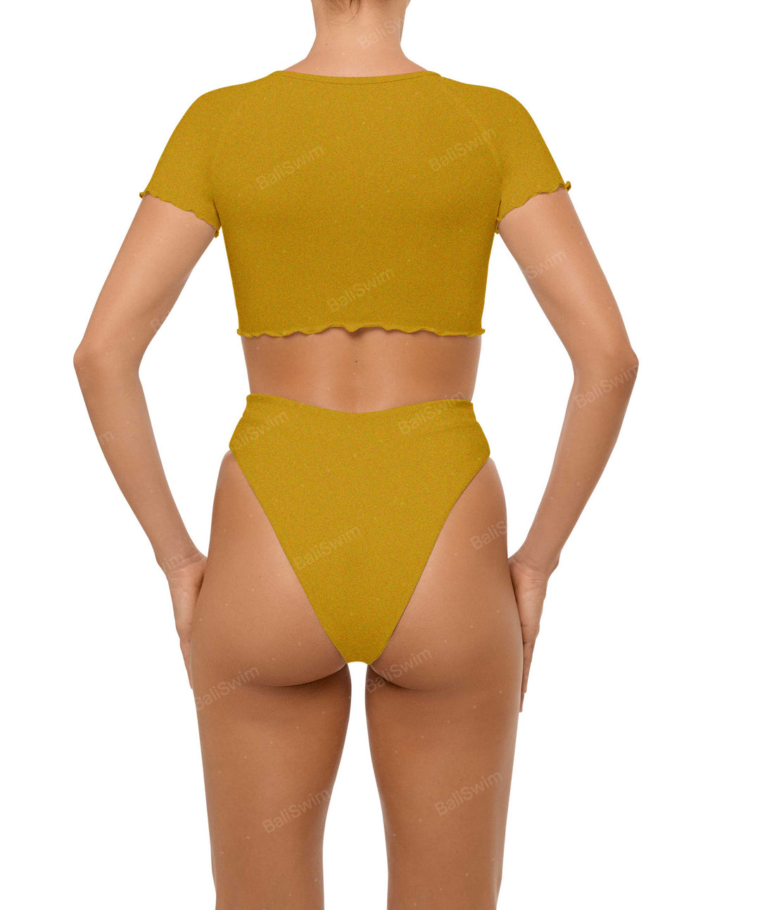 BSWS-T101 V-neck Cropped Tankini