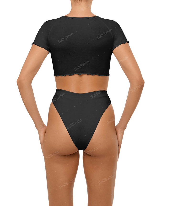 BSWS-B101 Overlapped Brief Bikini Bottom