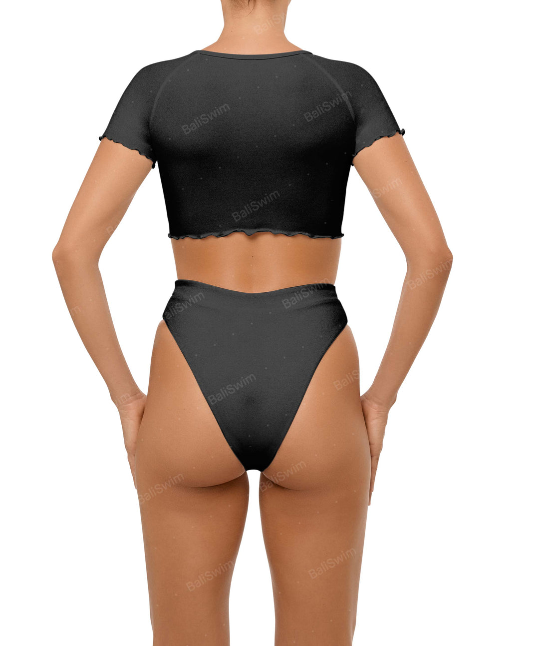 BSWS-B101 Overlapped Brief Bikini Bottom