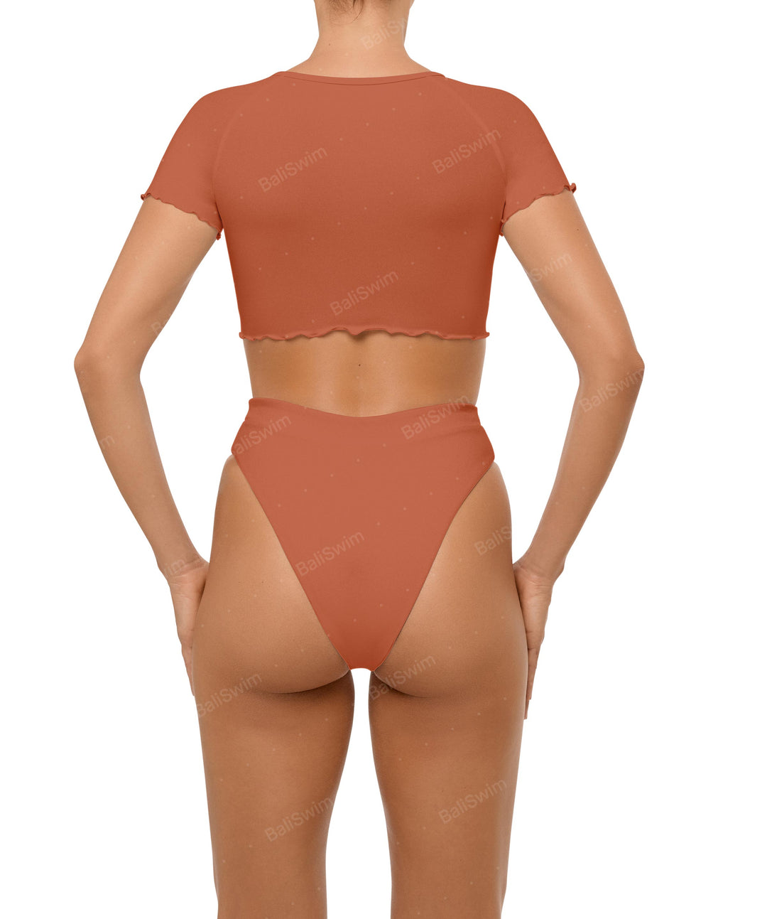 BSWS-T101 V-neck Cropped Tankini