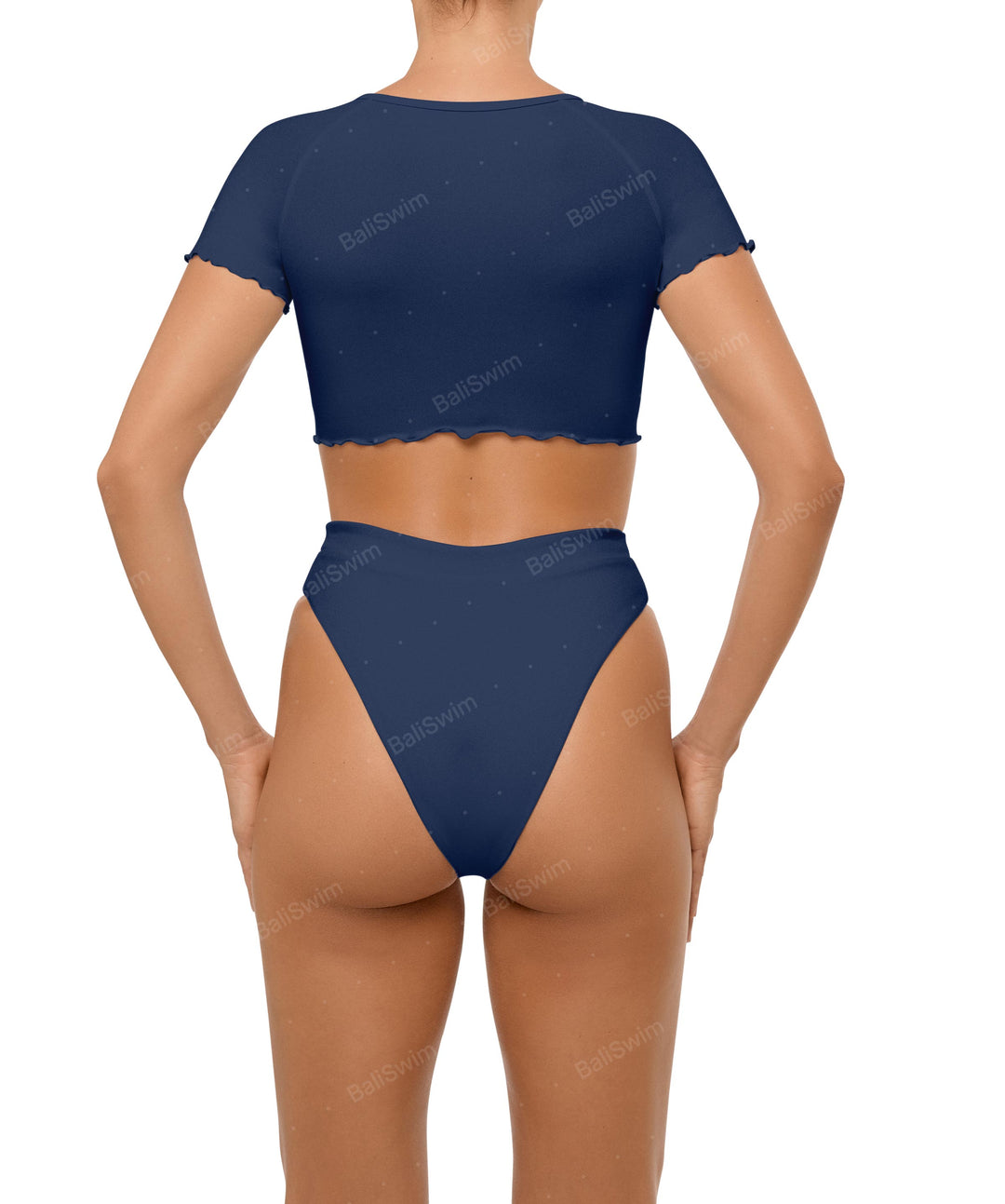 BSWS-T101 V-neck Cropped Tankini