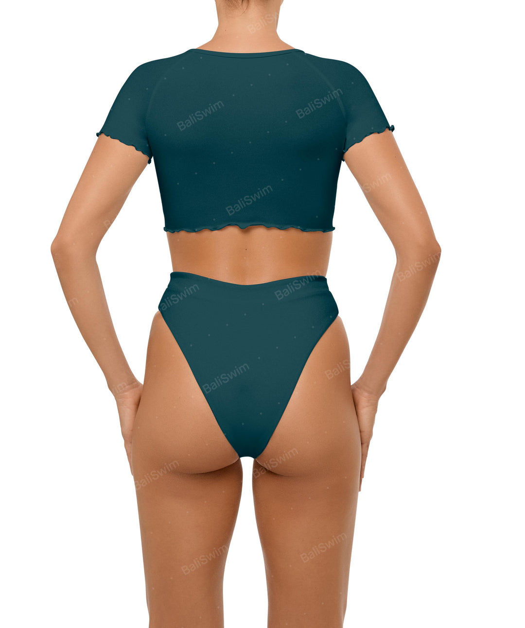 BSWS-T101 V-neck Cropped Tankini