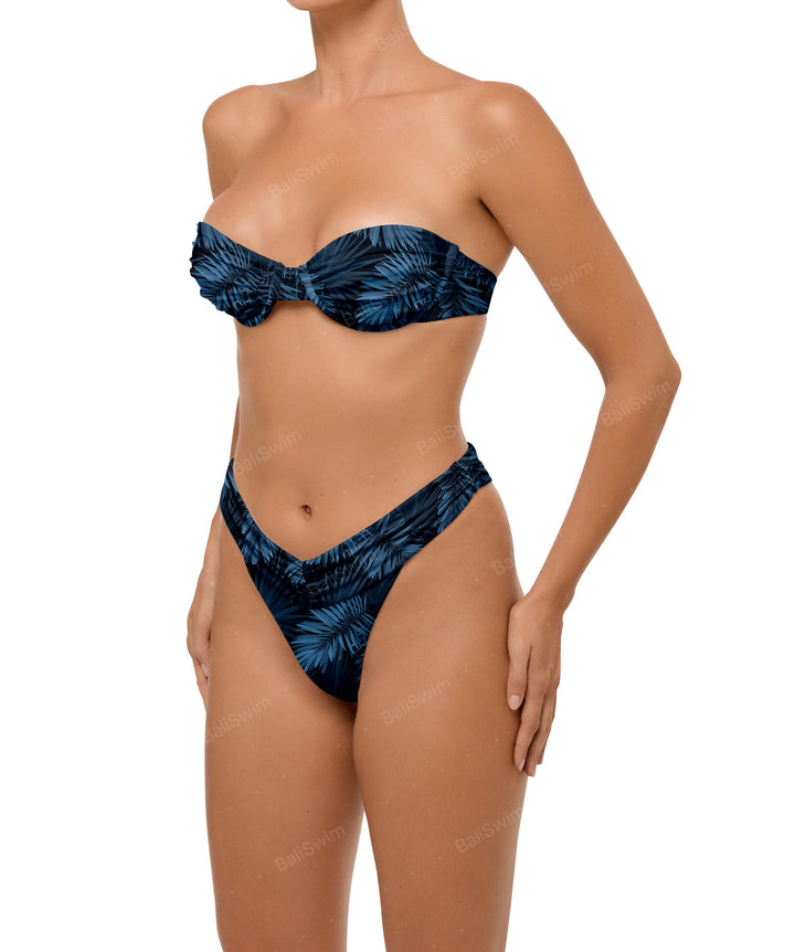 BSWS-T105 Gathered Underwired Bandeau Top