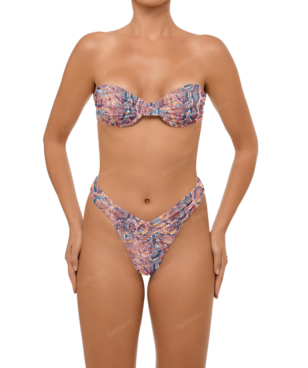 BSWS-T105 Gathered Underwired Bandeau Top