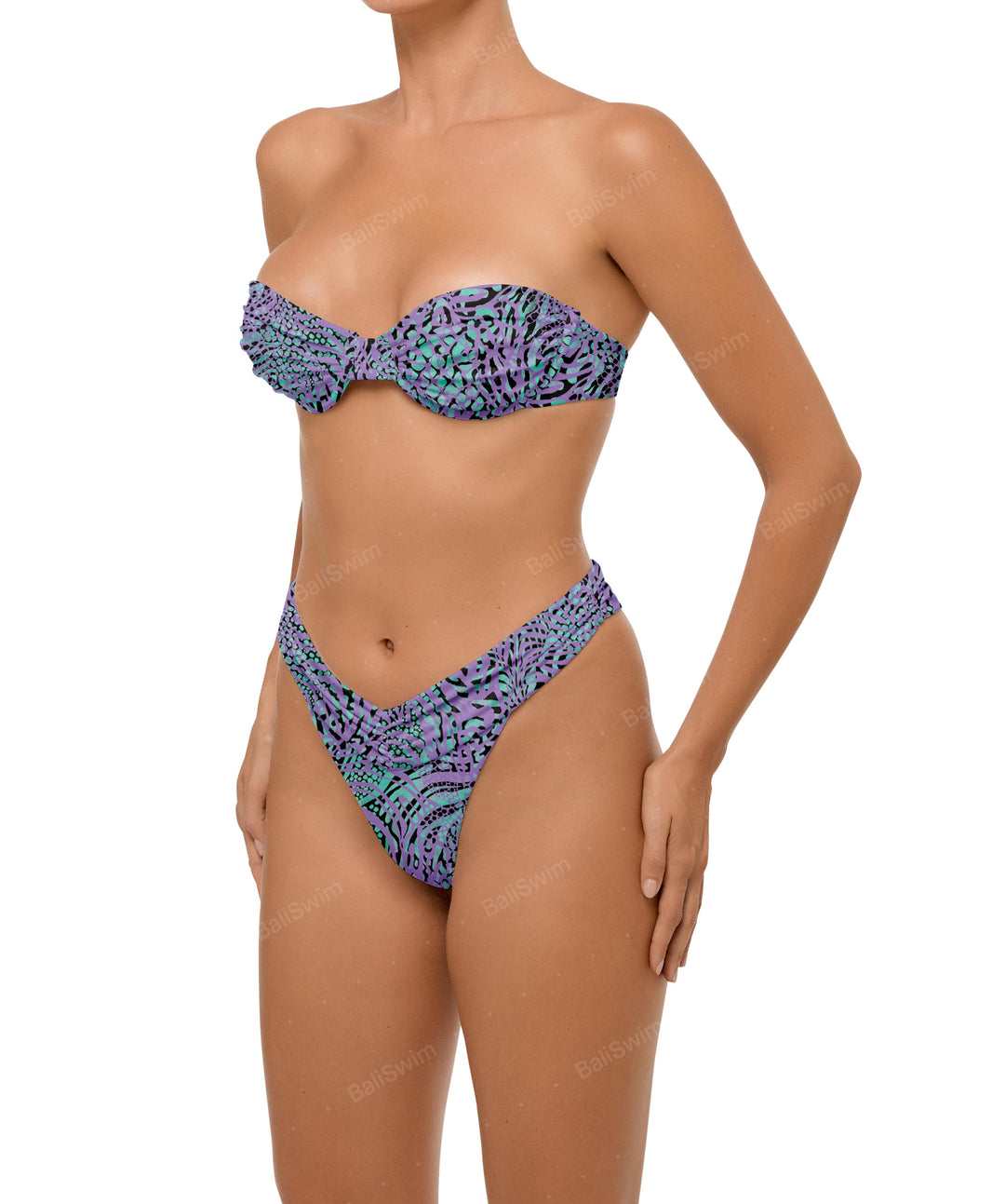 BSWS-T105 Gathered Underwired Bandeau Top