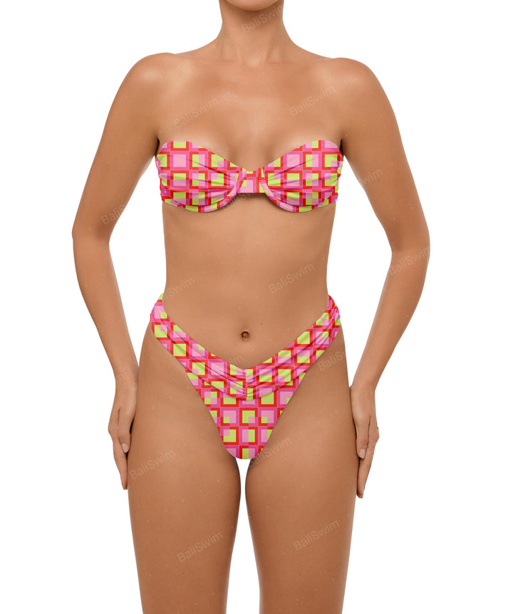 BSWS-B105 Ruched V-waist Bikini Bottom