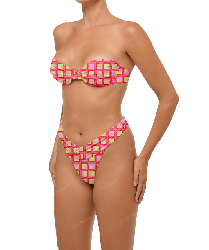 BSWS-B105 Ruched V-waist Bikini Bottom