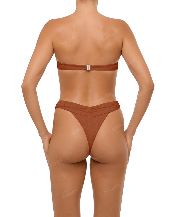 BSWS-T105 Gathered Underwired Bandeau Top