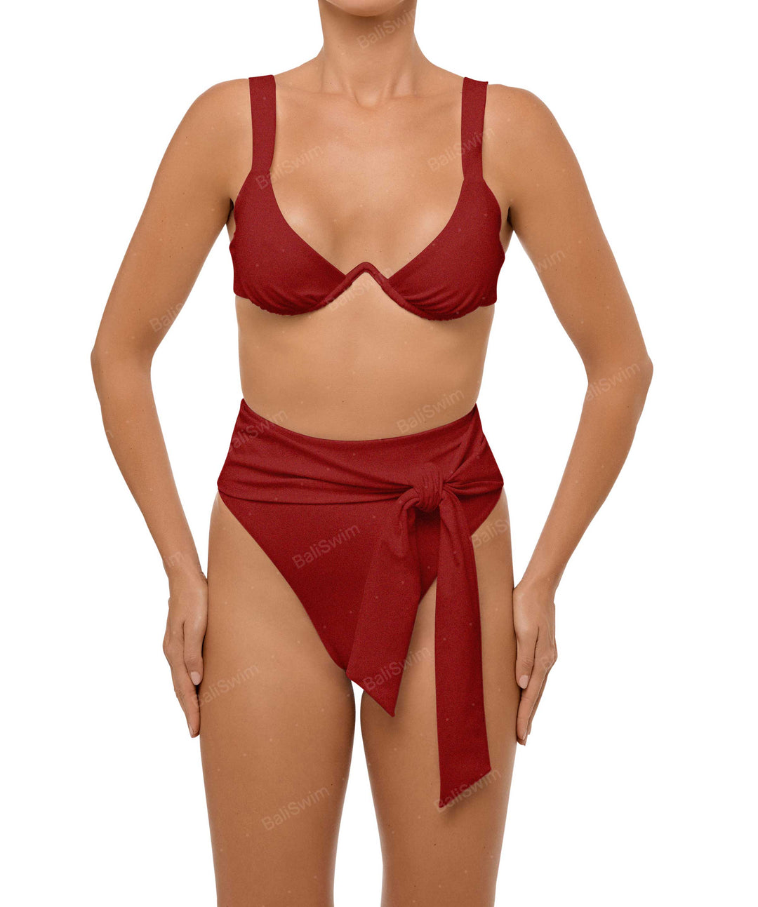 BSWS-T106 V-Wire Open Neckline Underwire Top