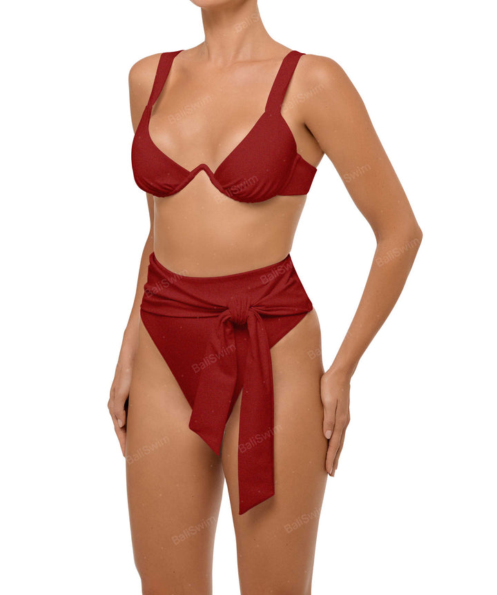 BSWS-T106 V-Wire Open Neckline Underwire Top
