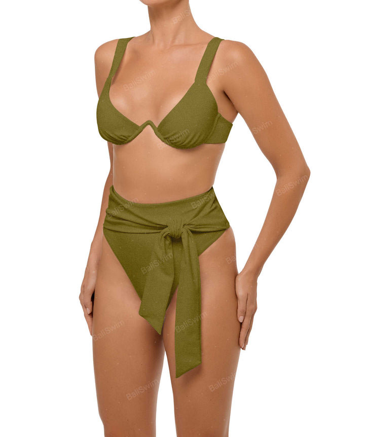 BSWS-T106 V-Wire Open Neckline Underwire Top
