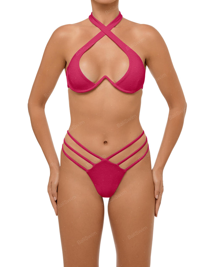 BSWS-B107 Triple Straps Bikini Bottom