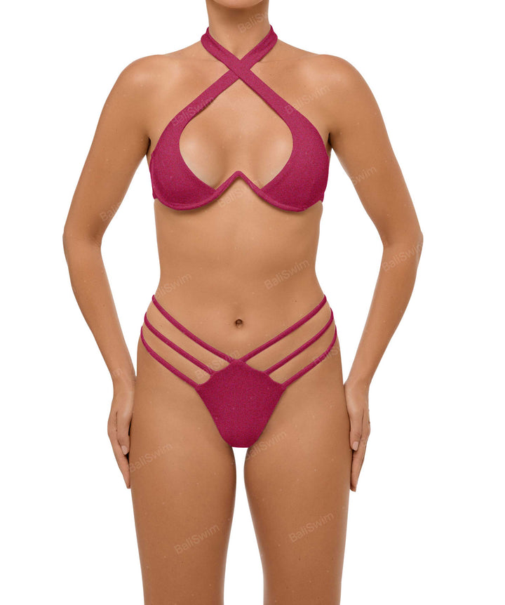 BSWS-B107 Triple Straps Bikini Bottom