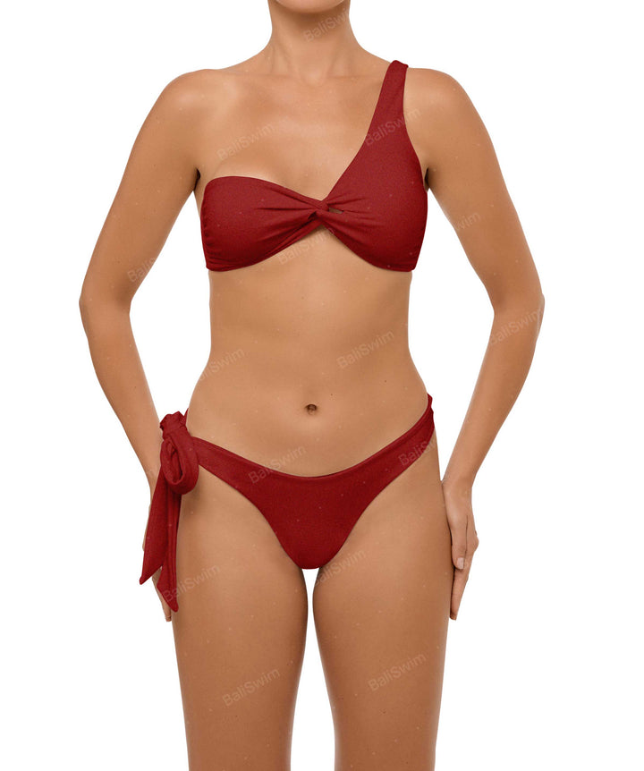 BSWS-B109 Single Side Wide Tie Side Bikini Bottom