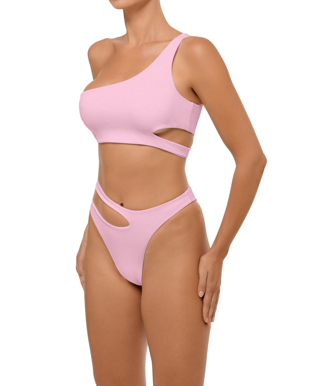 BSWS-B110 Asymmetrical Cutout Bikini Bottom