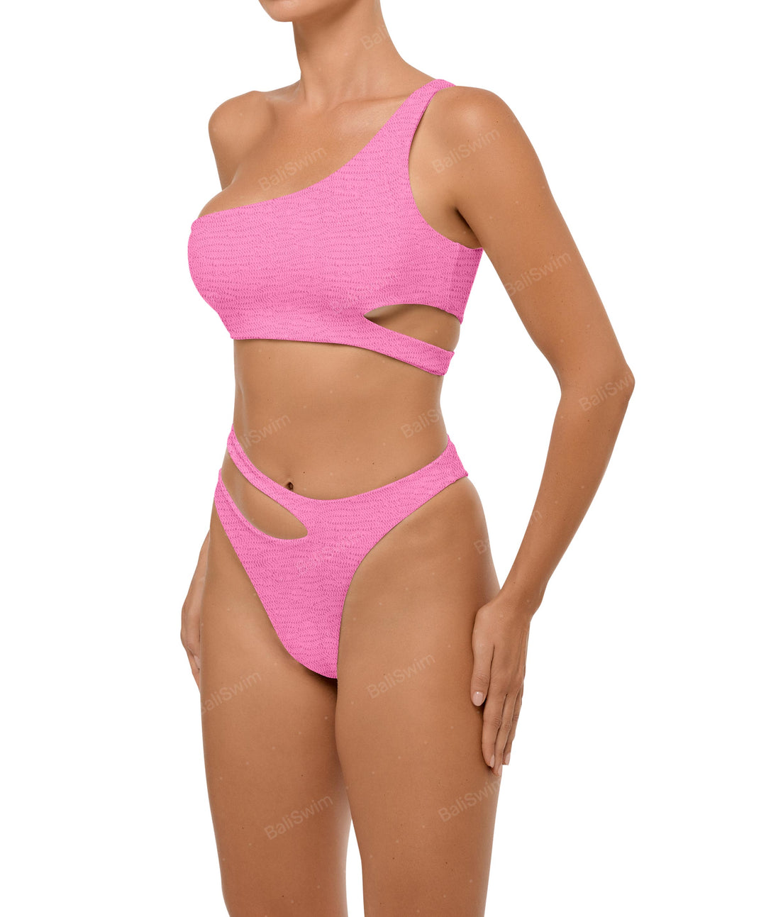 BSWS-B110 Asymmetrical Cutout Bikini Bottom